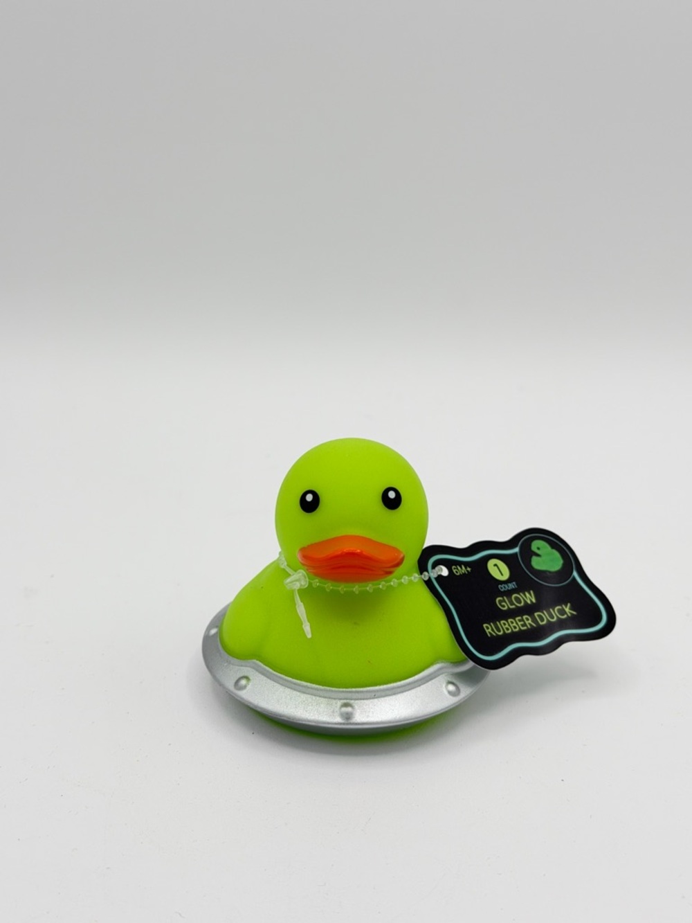 2026 Target Bullseye Green UFO Glow in the Dark Rubber Duck